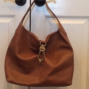 Dooney and Bourke Belvedere Logo Lock Hobo